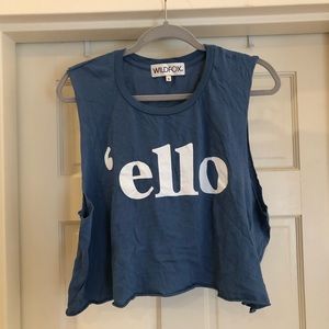 Wildfox Crop Graphic Tee